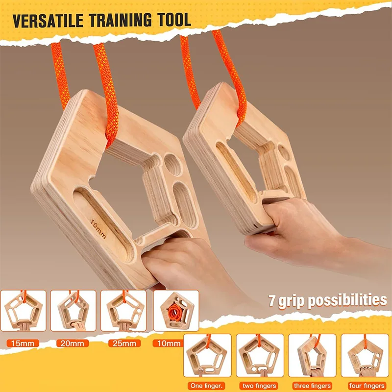 Sports Equipment In Chinese - Circular Wooden Fingerboard Trainer Wrist And
