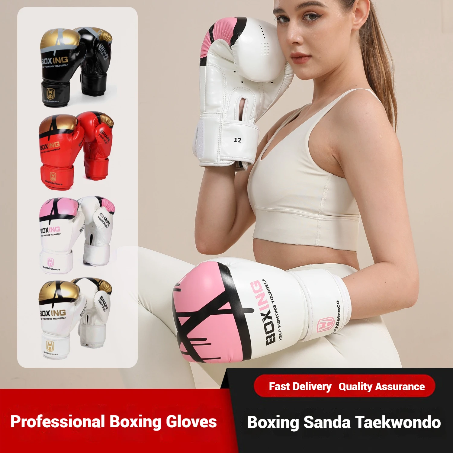 WOSWEIR-Unisex Adult Youth Box - Boxing Glove Set ulasan dan harga