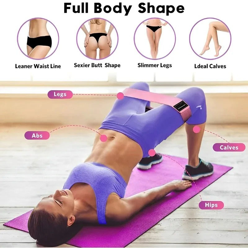 3Pcs Fabric Resistance Hip Boo - Sports Equipment Club ulasan dan harga