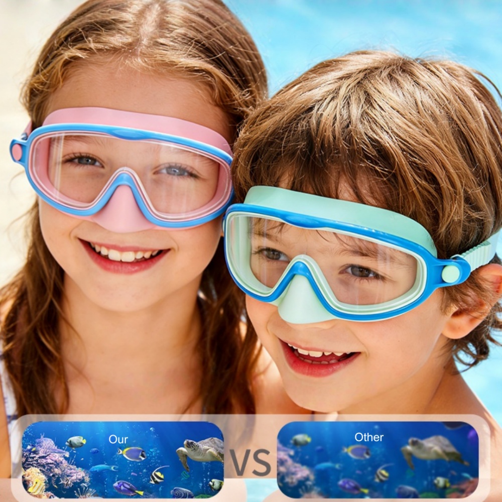 Kids Swimming Goggles with Nos - Swimming Goggles Anti Fog ulasan dan harga