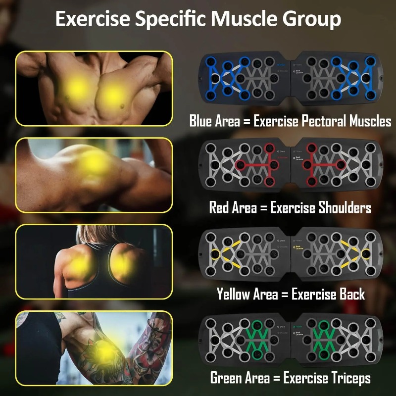 Foldable Push Up Board with Re - Sports Equipment Club ulasan dan harga